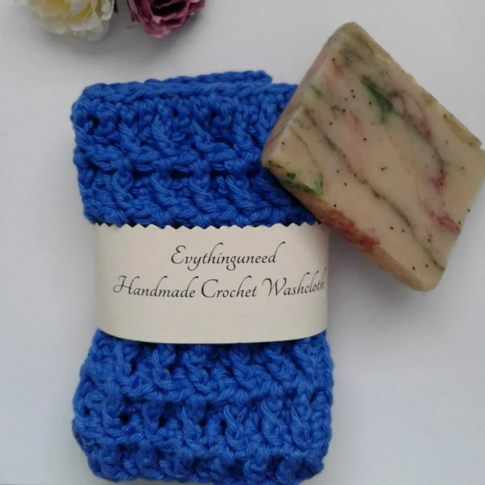Handmade Crochet Wash Cloth Square